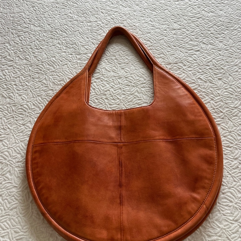 Anthropologie Elegant Tan Leather Women's Bag
